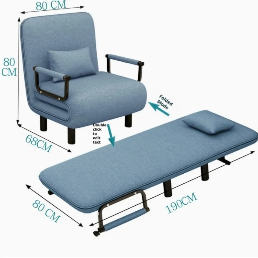 Modern folding sofa bed apartment small apartment simple single and double folding sofa with armrest